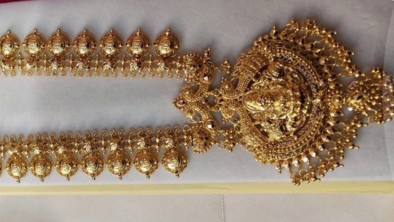 Latest Gold Lakshmi Haram 30 grams