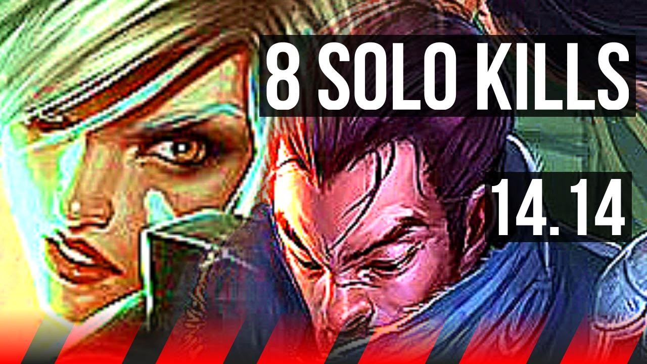 RIVEN vs YASUO (TOP) | 8 solo kills, Legendary, 700+ games, 9/2/1 | VN Diamond | 14.14