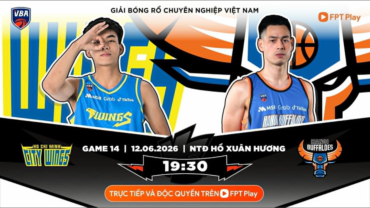 VBA 2026 - GAME 14: Ho Chi Minh City Wings vs Hanoi Buffaloes l 12/06