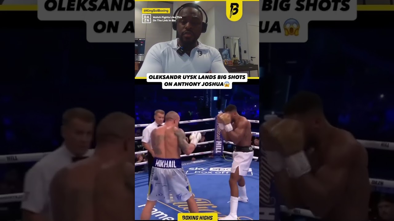 Oleksandr Uysk lands BIG shots on Anthony Joshua😱  #JoshuaUsyk #Boxing #Boxeo