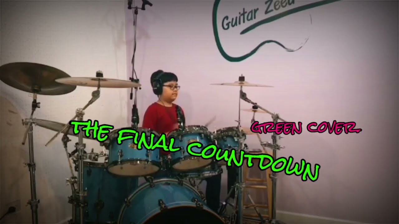 guitarzeed - the final countdown  (drum cover / green)