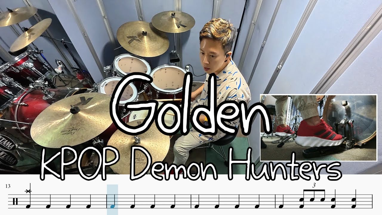 KPOP Demon Hunters - Golden | Drum Cover