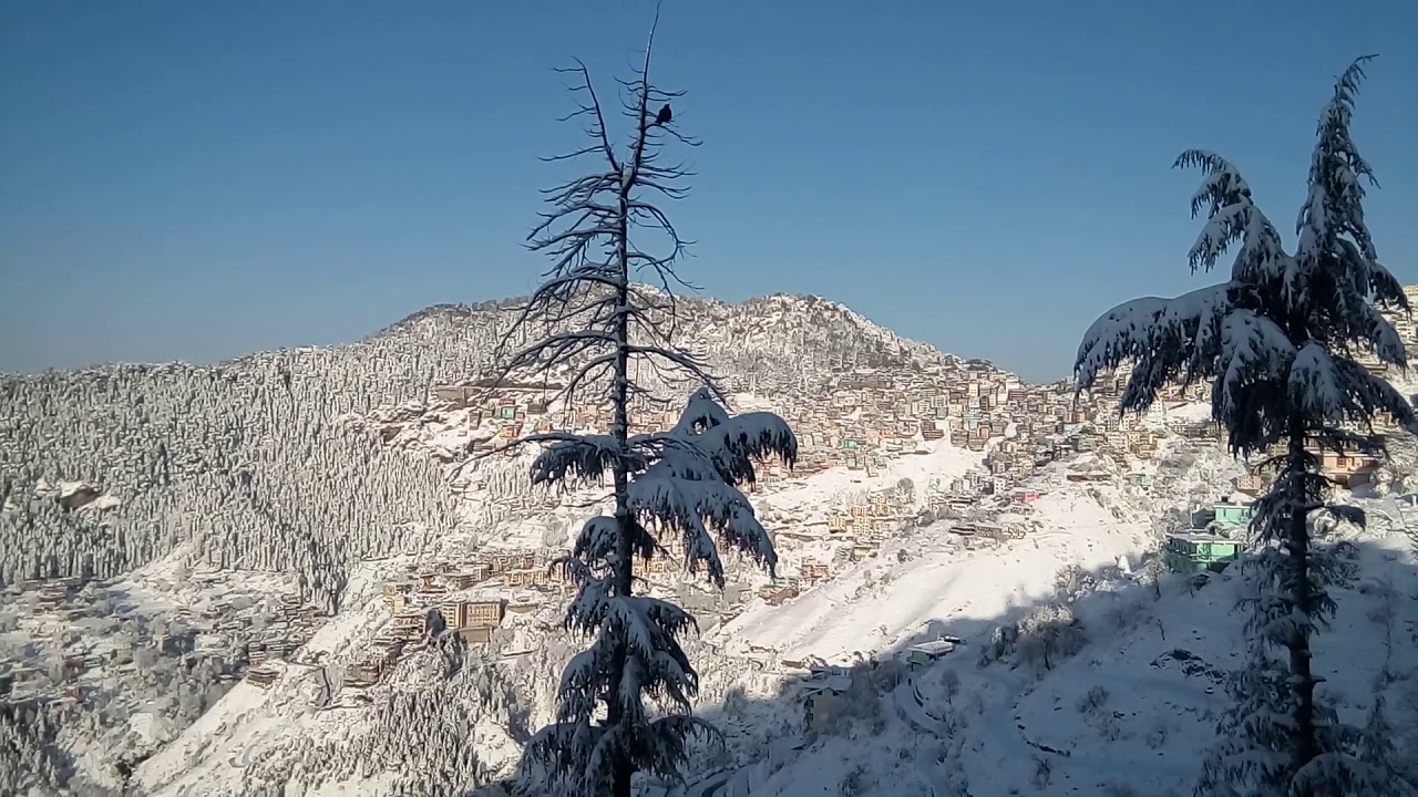 Heavy Snowfall once again in Shimla HP | Road Blocked |
