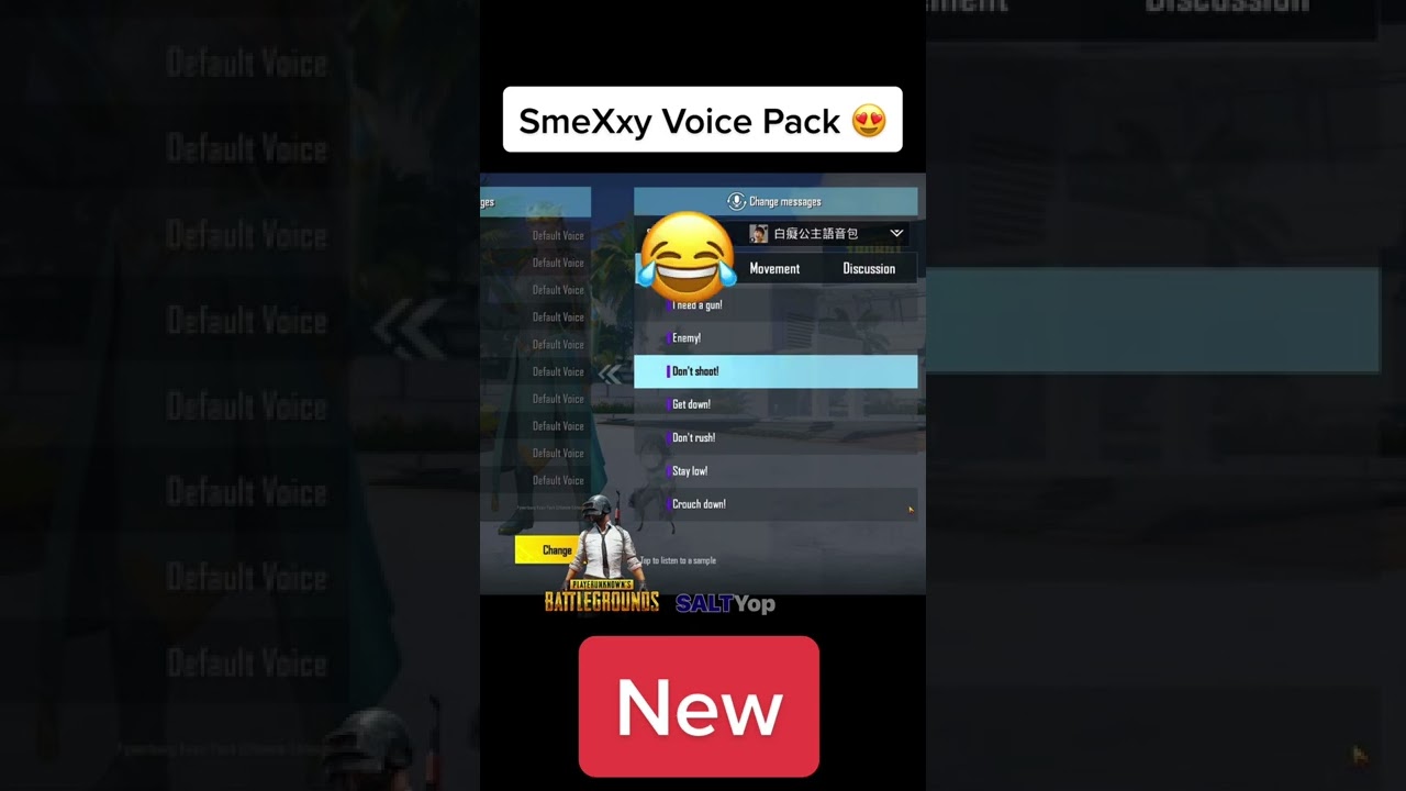 SmeXy Voice Pack In PUBG / BGMI