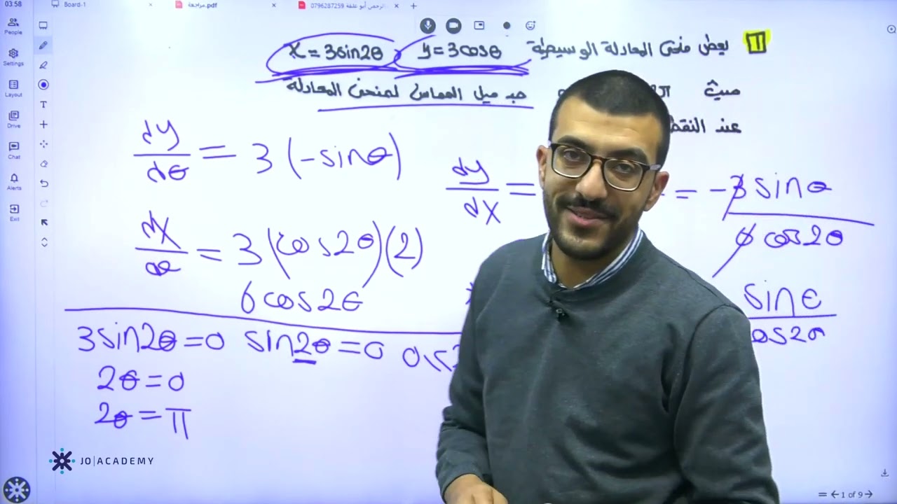 أقوى مخطط لجميع أفكار التطبيقات الهندسية رياضيات 2005 علمي / صناعي - الأستاذ عبد الرحمن أبو علفة