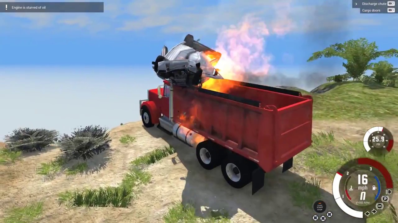 [Beamng.Drive] Devastating Downhill Crashes/  Motorcycle Racing