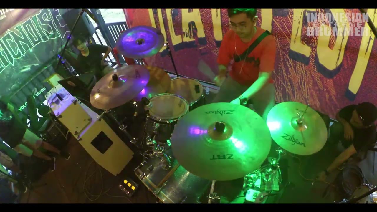 Sahrul Ramadhan | ANTHROPOPHAGUS DEPRAVITY - Full Show [Drumcam] Live at Pare Death Fest 2021