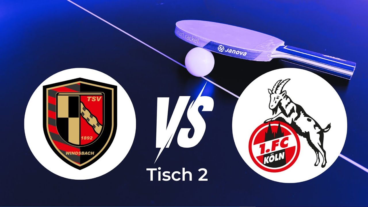 TSV Windsbach vs. 1.FC Köln | 2.Bundesliga Tischtennis Tisch 2