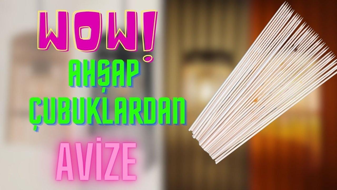 AHŞAP ÇUBUKLARDAN ŞIK BİR AVİZE YAPIMI #diy #hobby#decoration #craft #craftideas