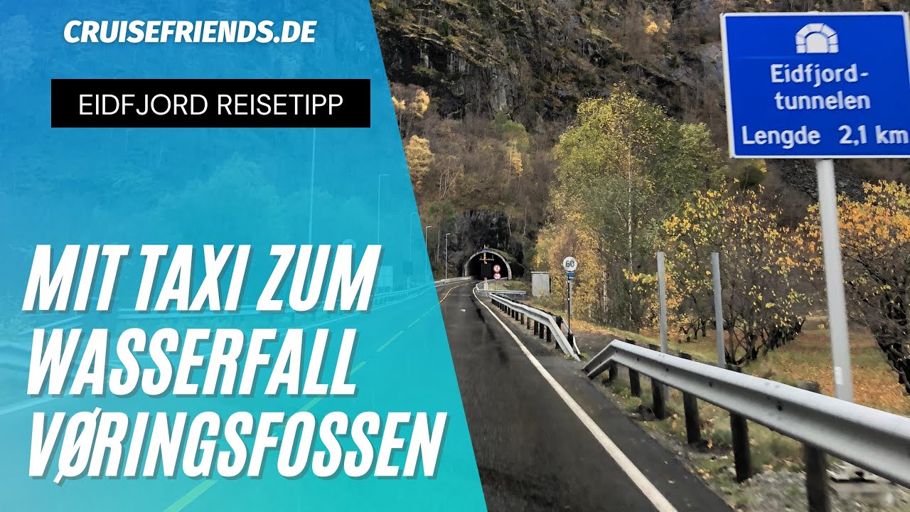 Hin- und Rückfahrt zum Vøringsfossen Wasserfall - Eidfjord AIDA AIDAbella Voringsfossen Norwegen