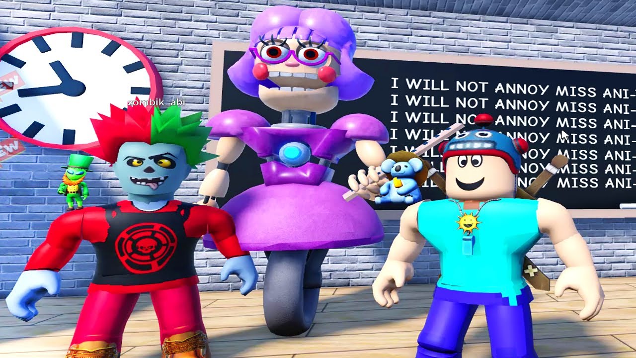 ÜRKÜTÜCÜ ROBOT ÖĞRETMENİN SINIFINDAN KAÇIŞ - Roblox Robot Teacher