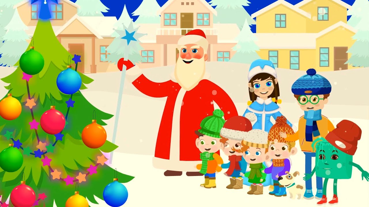 Детские песни и клипы на Новый год 🎶🎄🎁Танцевальные детские песни на Новый год❄️☃️ Зебра в клеточку