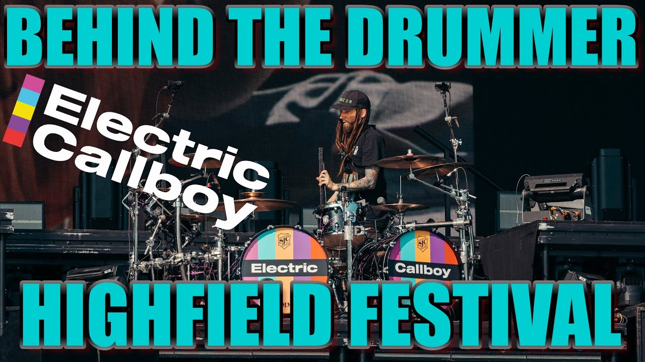 Behind the Drummer | Drumtech POV | Highfield Festival | Electric Callboy Europe Festivals 2025
