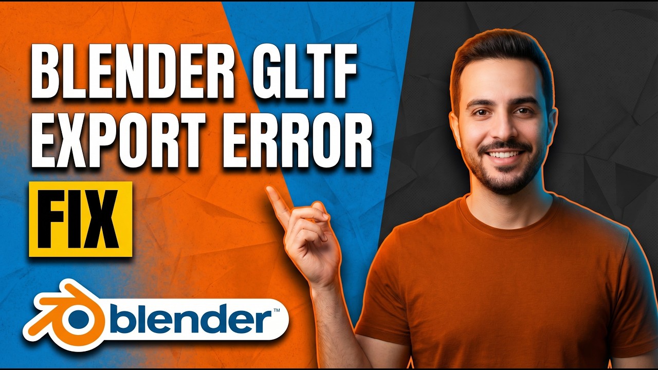 Blender GLTF Export Error Fix (Easy Guide)