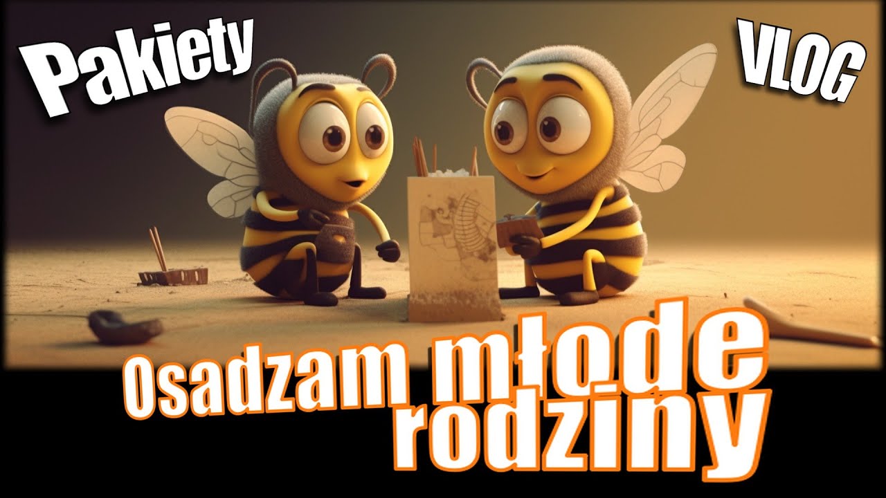 Pakiety pszczele - osadzam młode rodziny VLOG#29