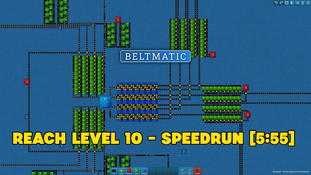 Beltmatic - Reach Level 10 - Speedrun (5:55)