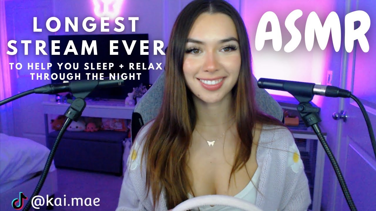ASMR ♡ Longest Stream Ever to Help You Sleep + Relax Through the Night (Twitch VOD)