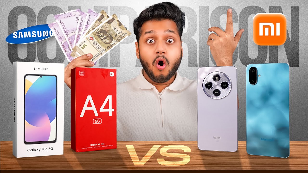 Samsung F06 vs Redmi A4 – Best 5G Smartphone Under 10000 🤔