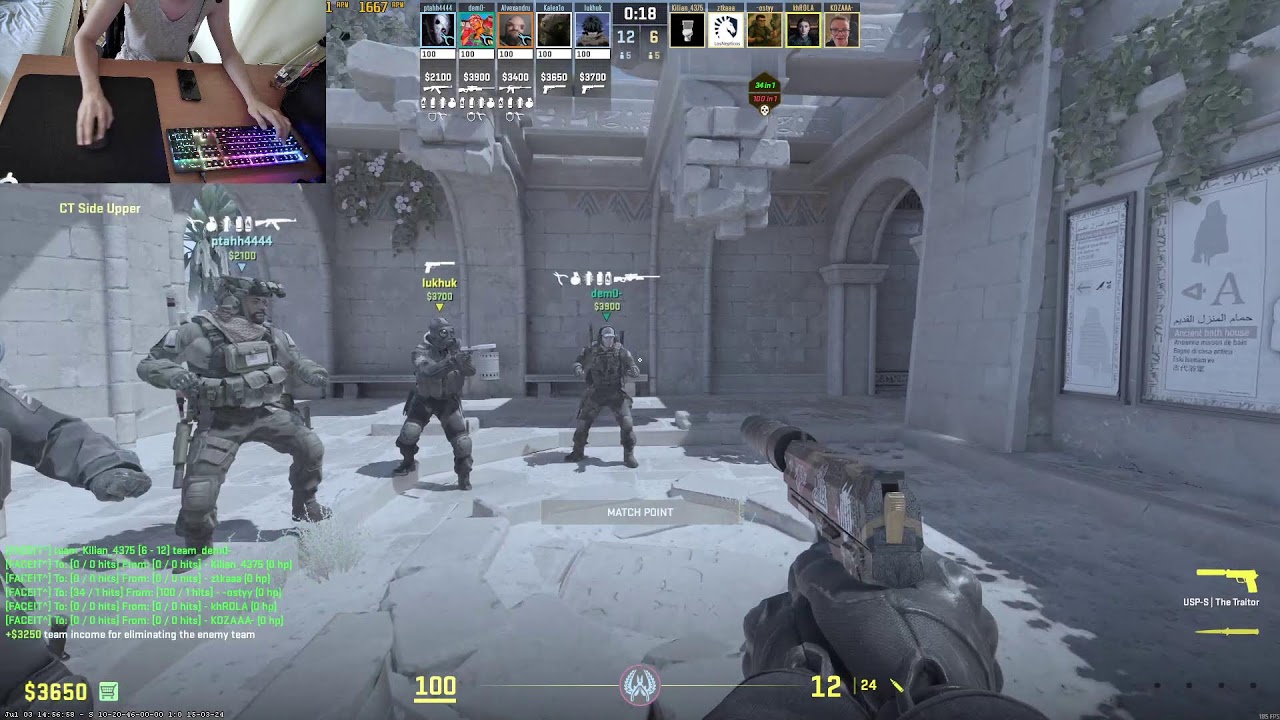 Live: CS2 Faceit premium grind 2800 Elo
