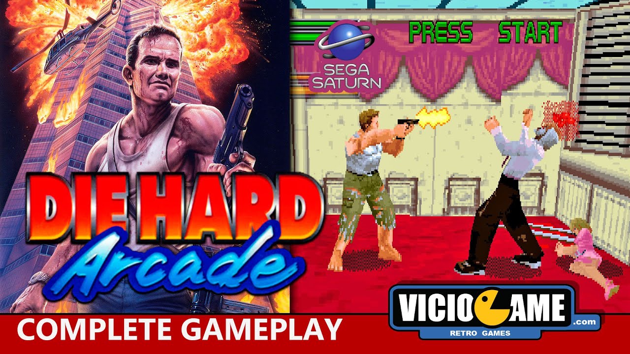 🎮 Die Hard Arcade (Sega Saturn) Complete Gameplay