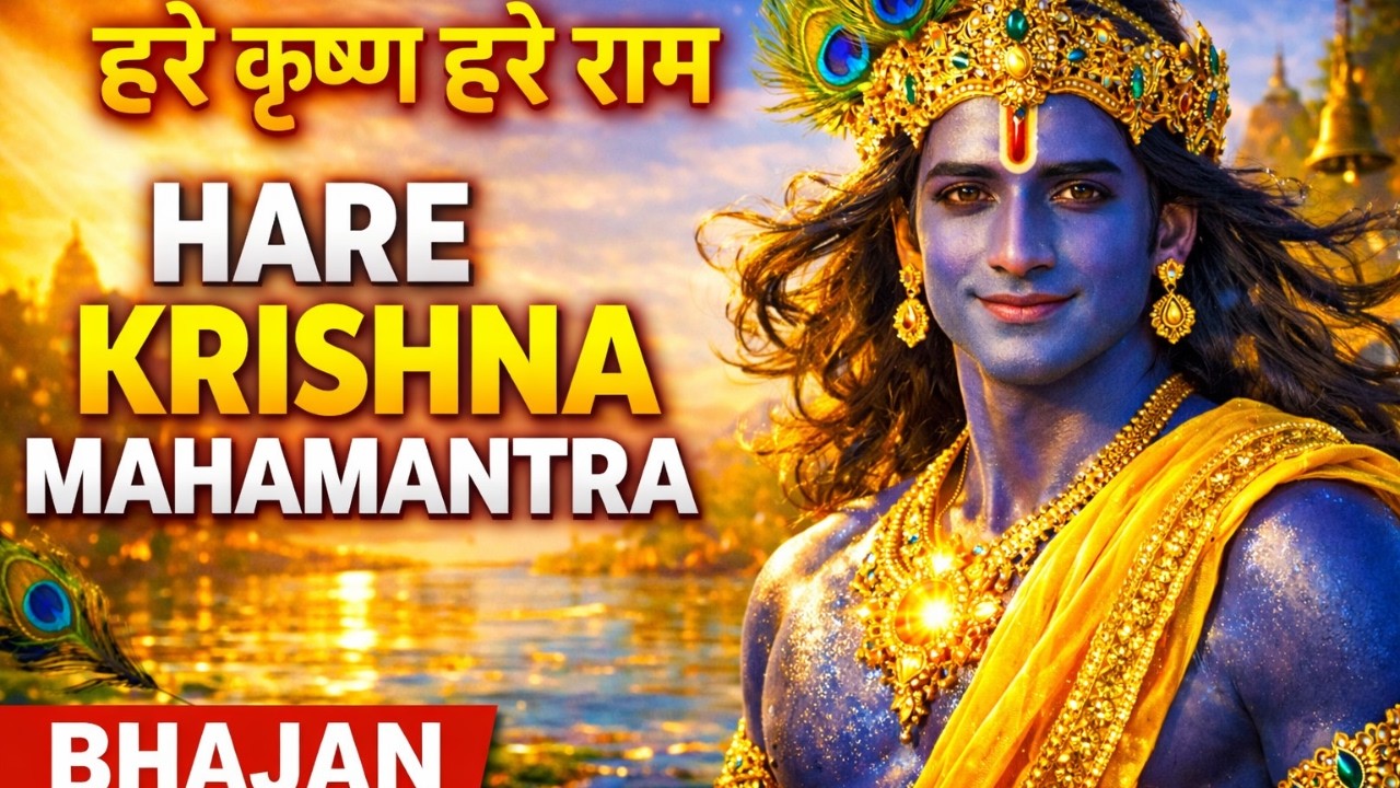 Hare Krishna Mahamantra | हरे कृष्ण हरे राम | Peaceful Krishna Bhajan for Meditation & Positivity