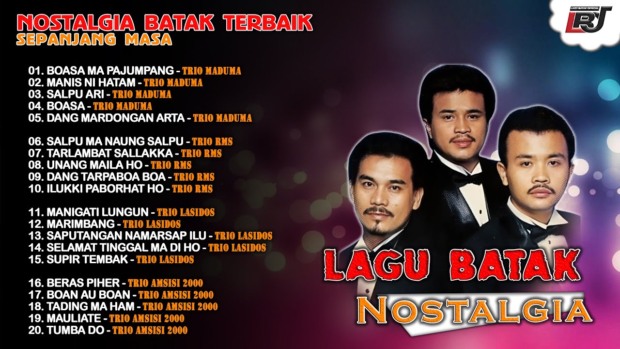 Kompilasi Lagu Batak Nostalgia Trio Maduma, Trio RMS, Trio Lasidos, Trio Amsisi 2000