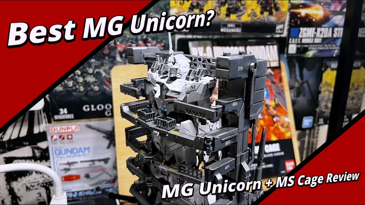 Is this the best Master Grade Unicorn Gunpla? - MG 1/100 RX-0 Unicorn & MS Cage Review
