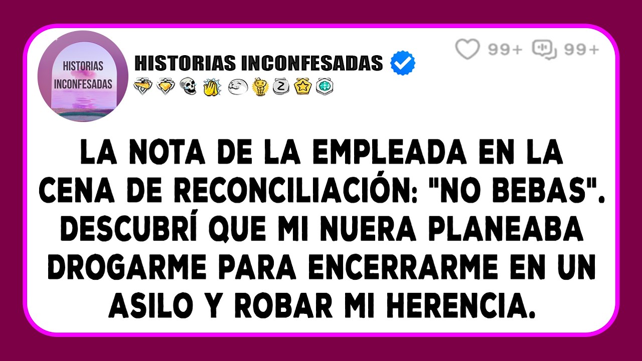 La nota de la empleada en la cena de reconciliación: 