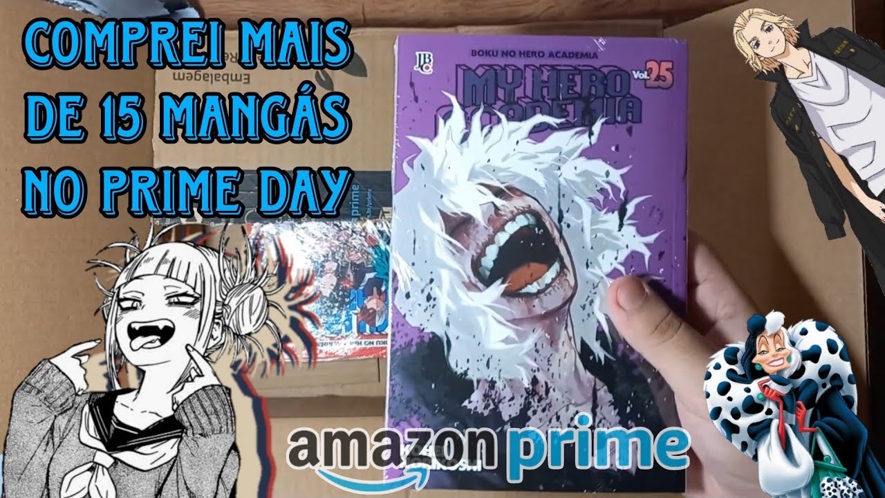 Unboxing de mangás do Prime day 2024 (comprei mais de 15) | Unboxing #1