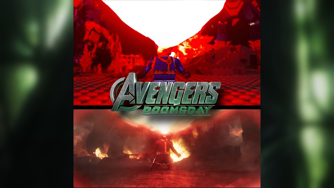 Side by Side Comparison Avengers Doomsday Trailer 3 in Lego | The X-Men Will Return