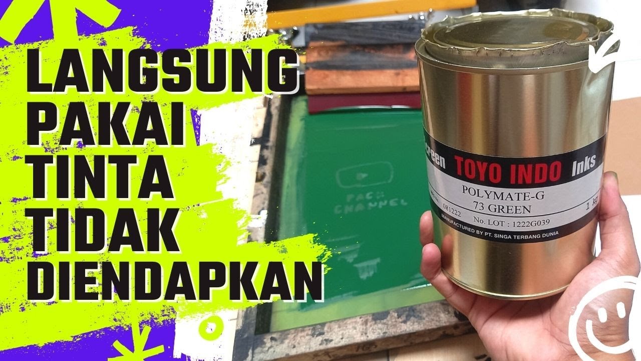 APAKAH BISA?. .Tinta Sablon Plastik Tidak Diendapkan