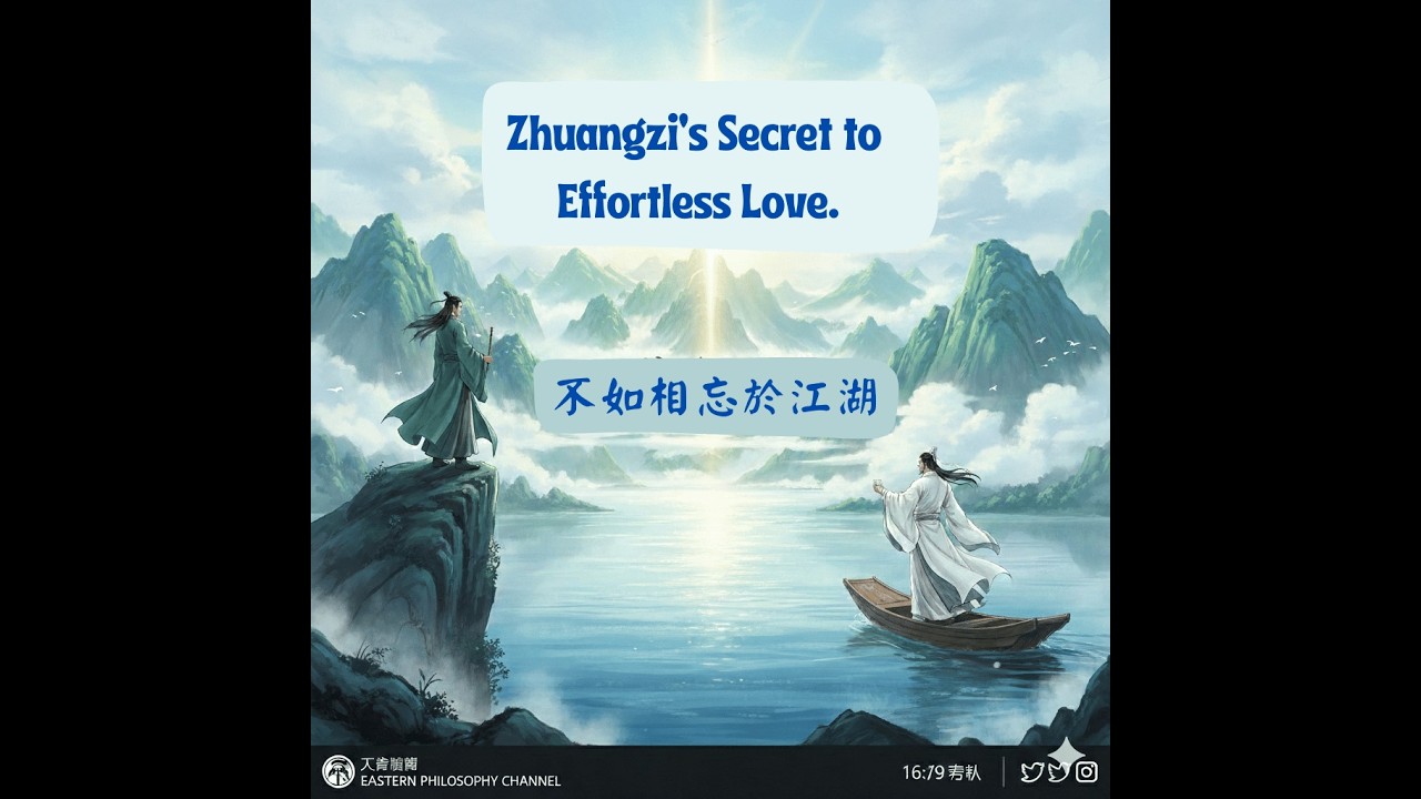 A comfortable relationship.Healthy Boundaries, Happy Love. The Art of Letting Go.如何愛的自在，讀莊子的「相忘」智慧!