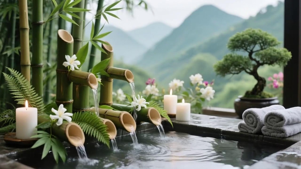 Soothing Relaxing Music 🌻 Peace of Mind, Anxiety Relief, Calm Water for 24 Hour Sleep Relax 14
