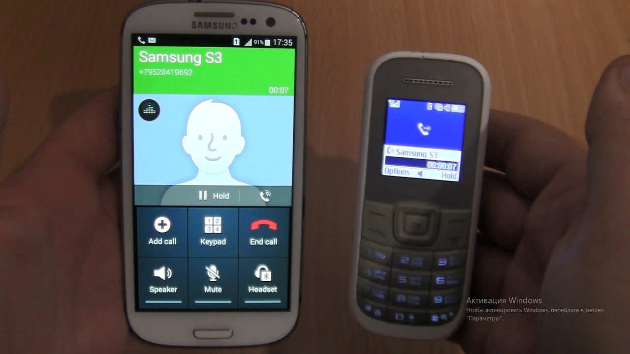 Over the Horizon Incoming call&Outgoing call at the Same time Samsung 1200M+Samsung S3 Duos