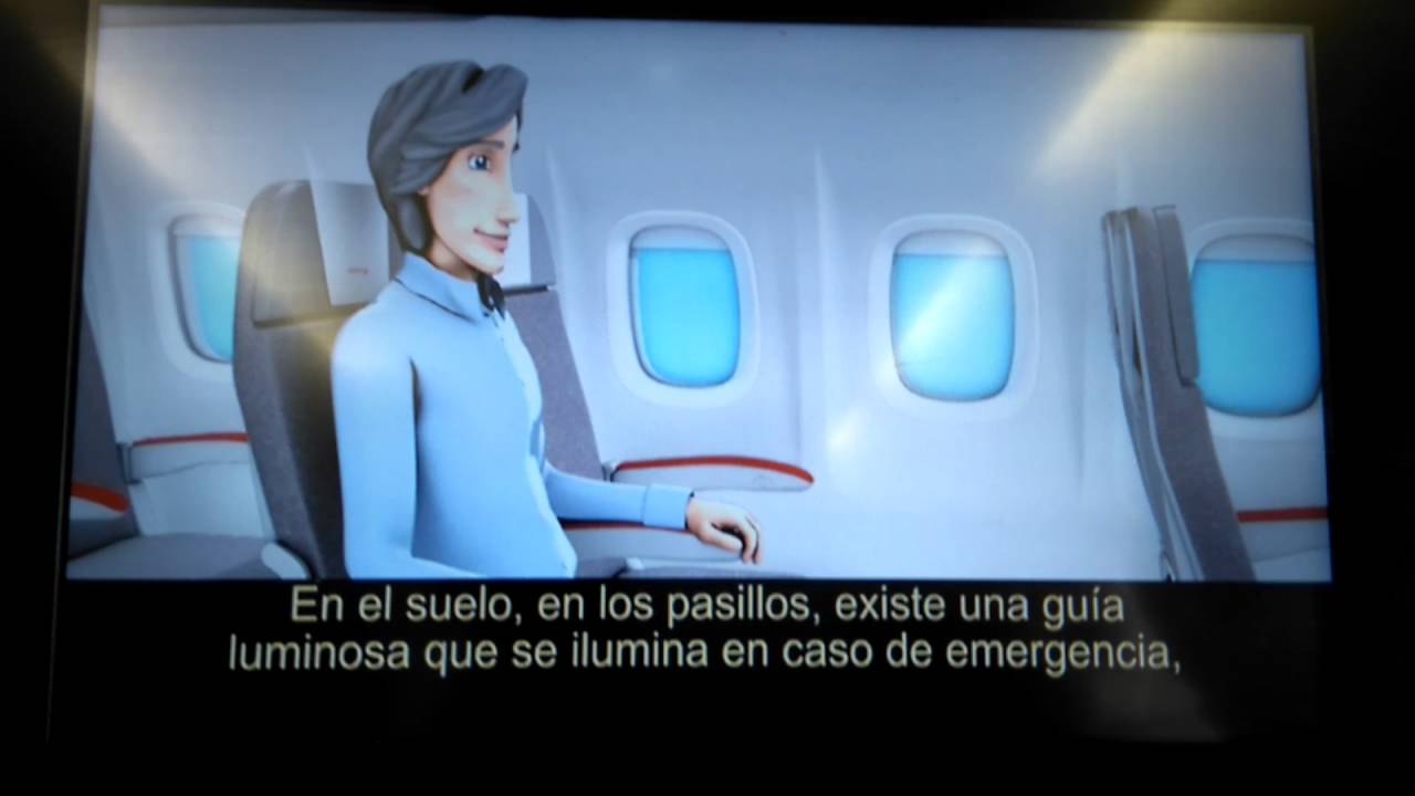Iberia new Safety Video on-board A340-600 aircraft