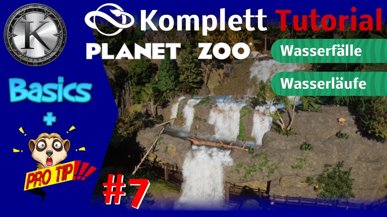Planet Zoo: Komplett-Tutorial #7 - Wasserläufe und Wasserfälle