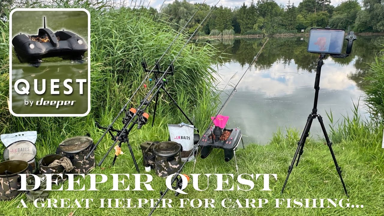 DEEPER QUEST boat - A great helper for carp fishing...