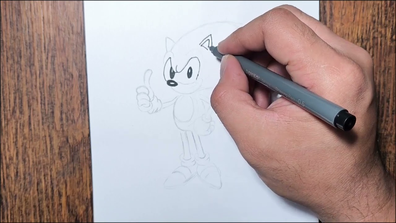 Sonic #drawing #menggambar #mewarnai #kids 