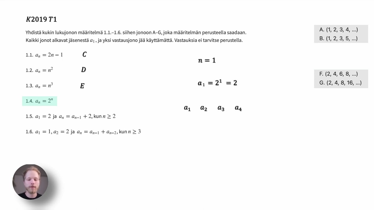 Opettaja vastaa YO-kokeeseen | Pitkä ja Lyhyt matematiikka Kevät 2019 tehtävä 1