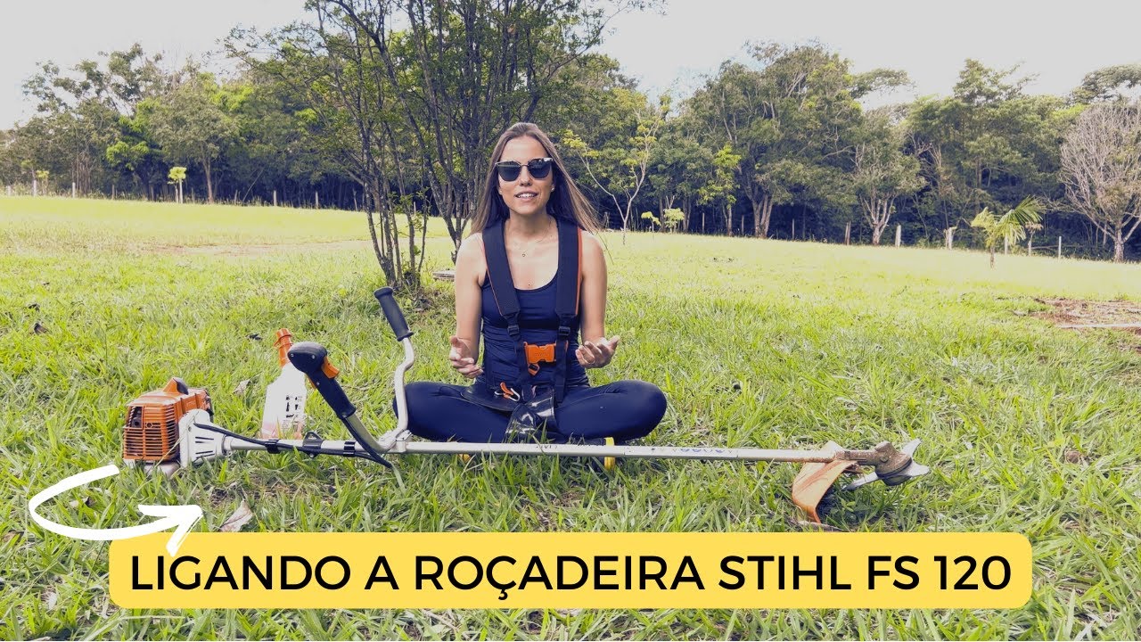 Ligando a roçadeira STIHL FS 120