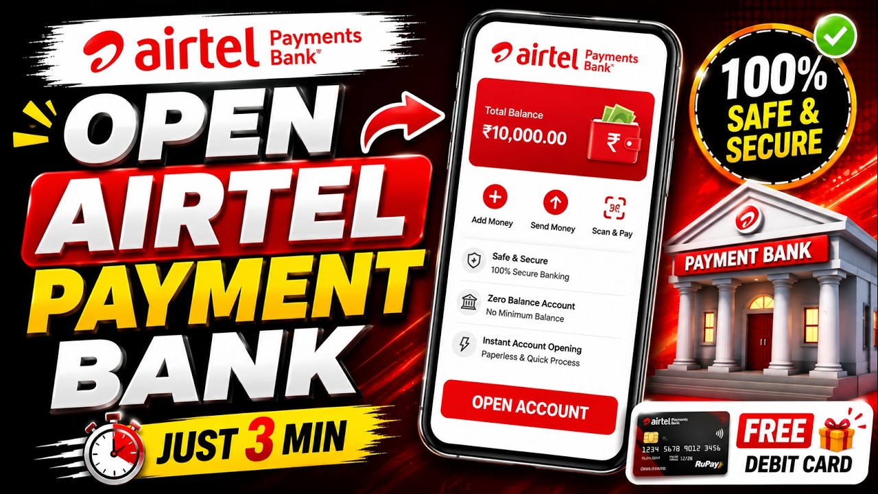 How To Open Airtel Payment Bank | Airtel Payment Bank | Saving Account | Tamil
