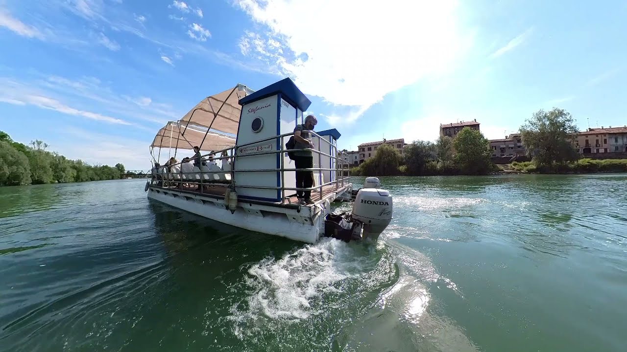 Pizzighettone. Navigazione sul fiume Adda