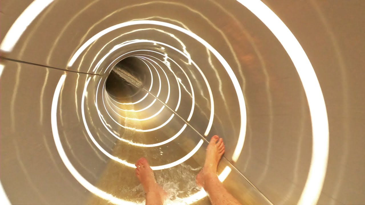 Very Fast TURBO Water Slide at Les Thermes Strassen Luxembourg