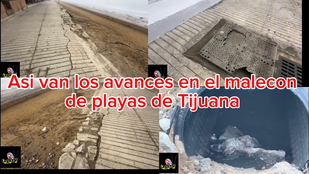 El malecon de playas de Tijuana noviembre 2025