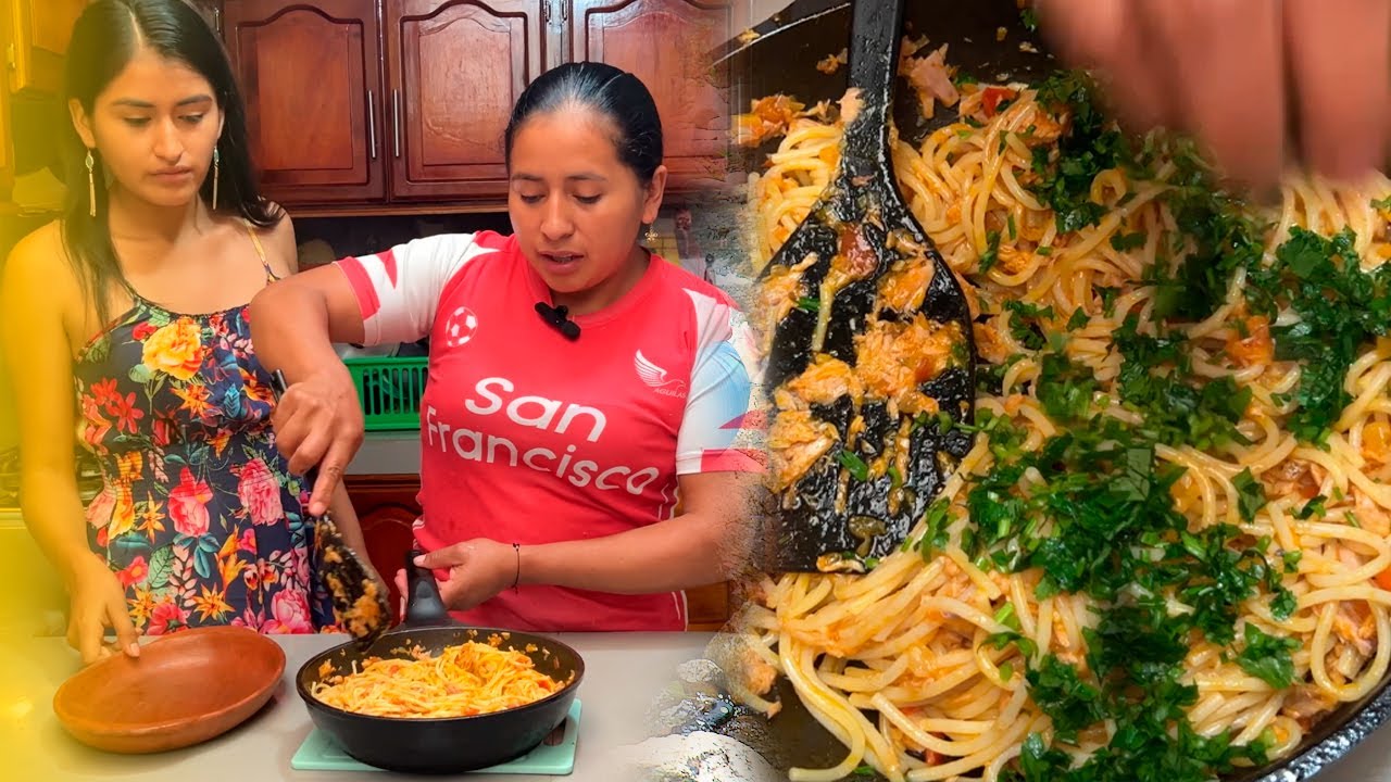 Tallarines con atún al estilo de Doña Viky