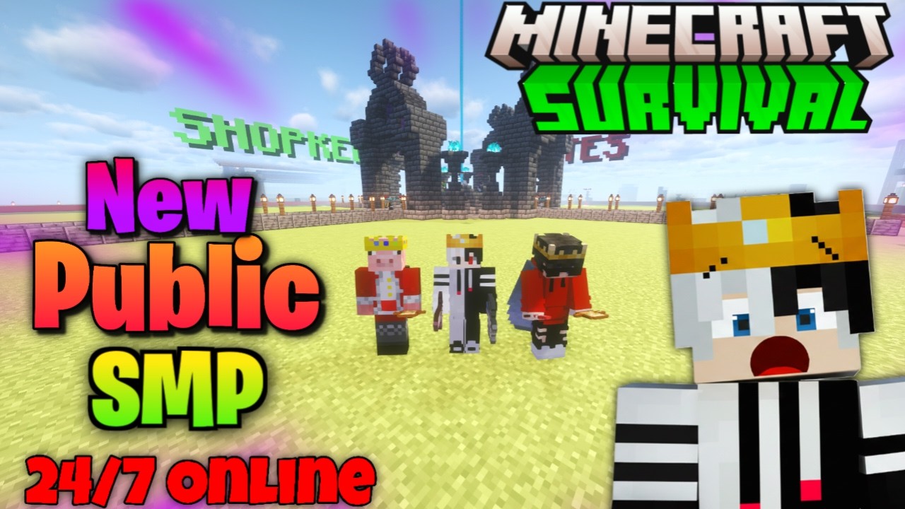 Best Free Public Survival SMP Server 2026 🔥 | Java + Bedrock | Cracked | 24/7 Online