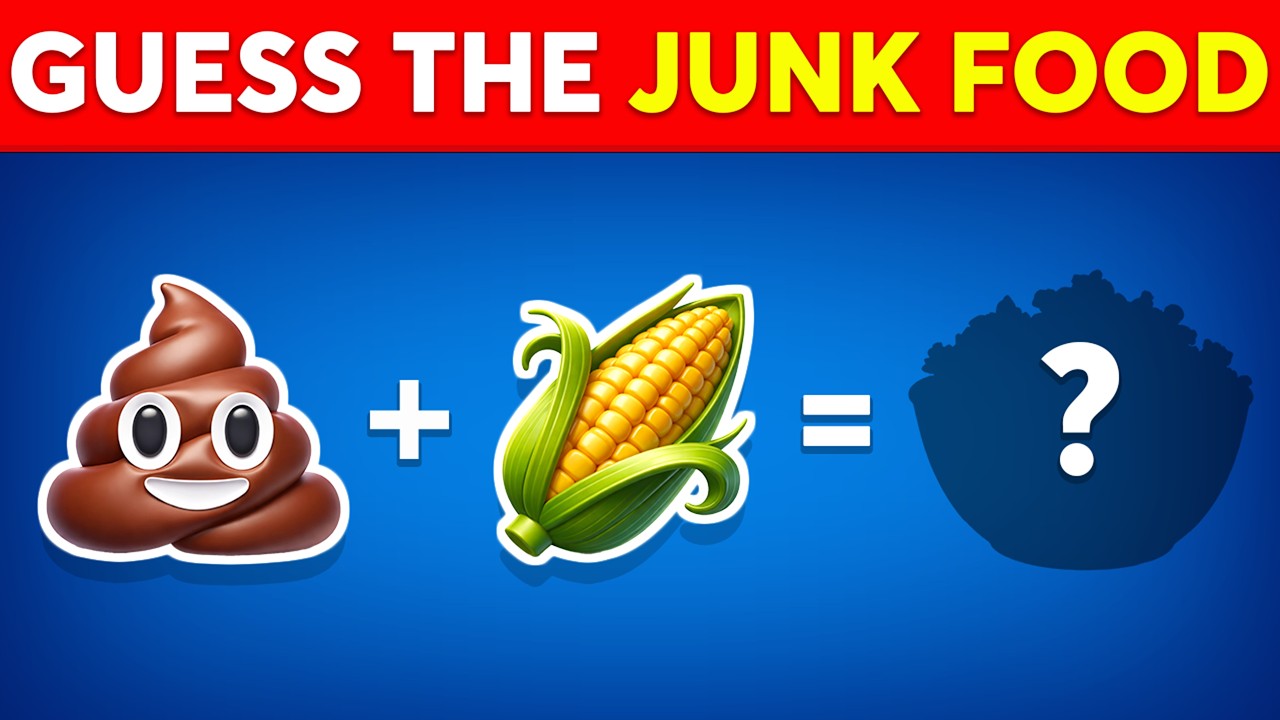 Can You Guess The JUNK FOOD By Emoji? 🍟🍕 Quiz Dino