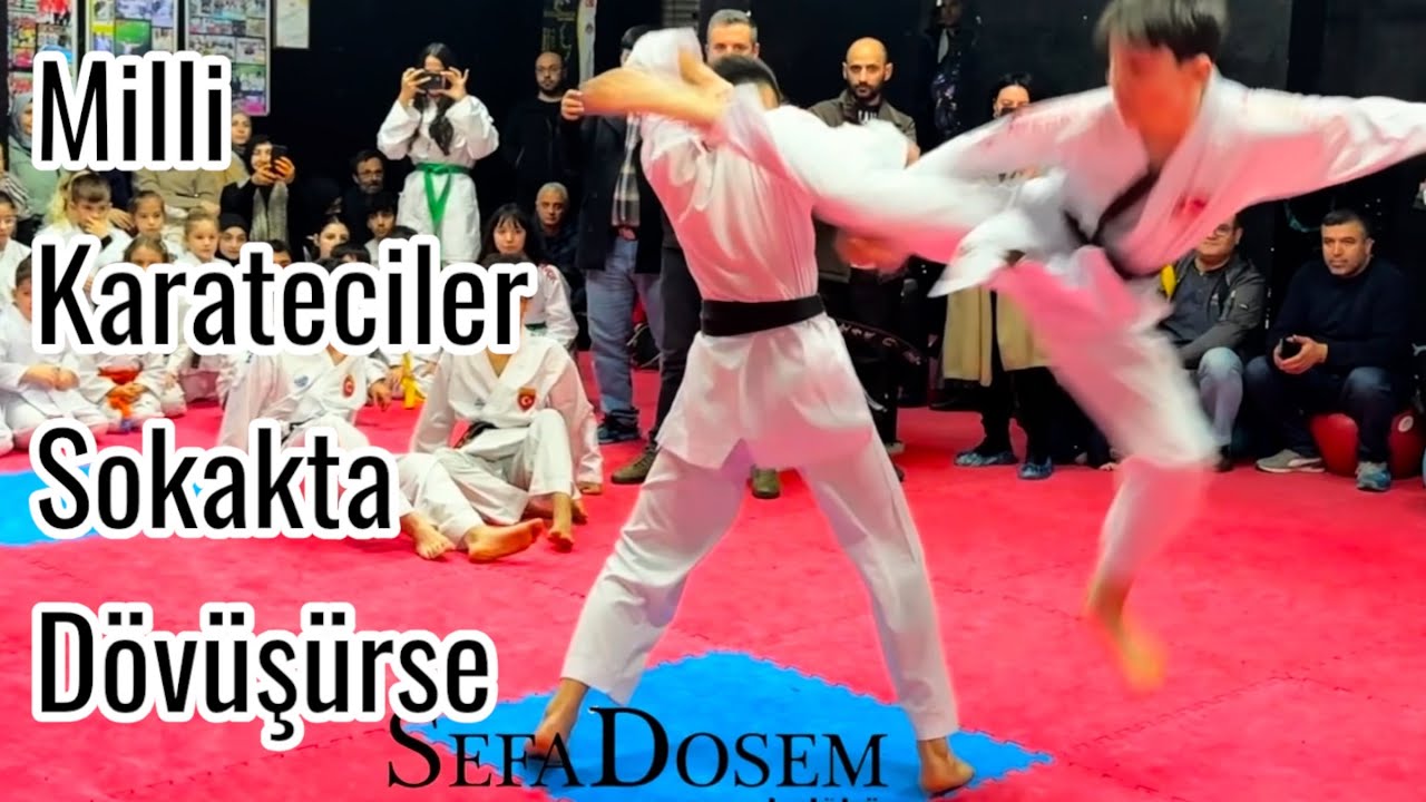 Milli Karateci’lerden yakın savunma sunumu