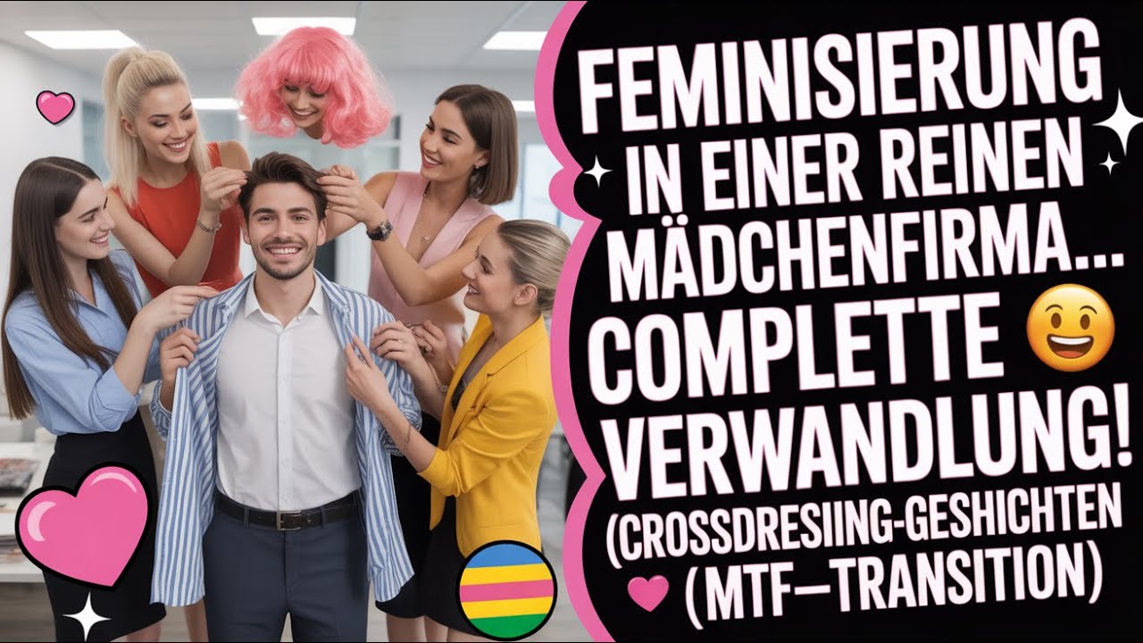 &bdquo;Feminisierung in einer reinen M&auml;dchenfirma&hellip; komplette Verwandlung! 💖🏳️ ⚧️ Crossdressing Geschicht