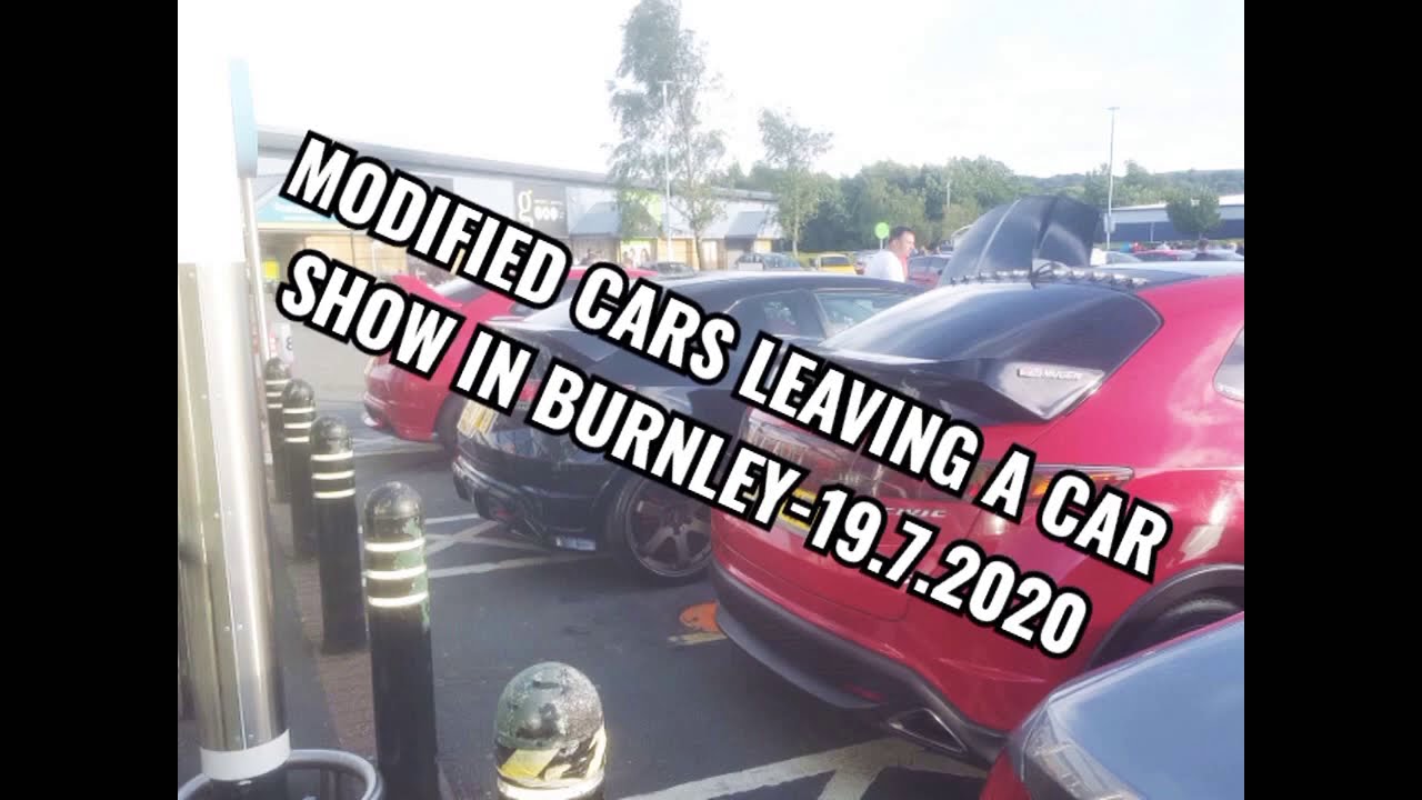 Modified Cars leaving a Car Show - Burnley - Mega Meet 19.7.2020